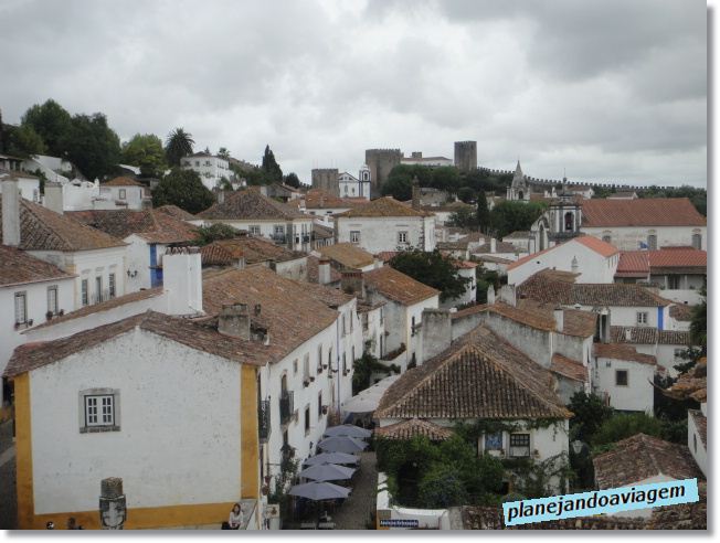 Óbidos - Cidade vista de Cima do Muro