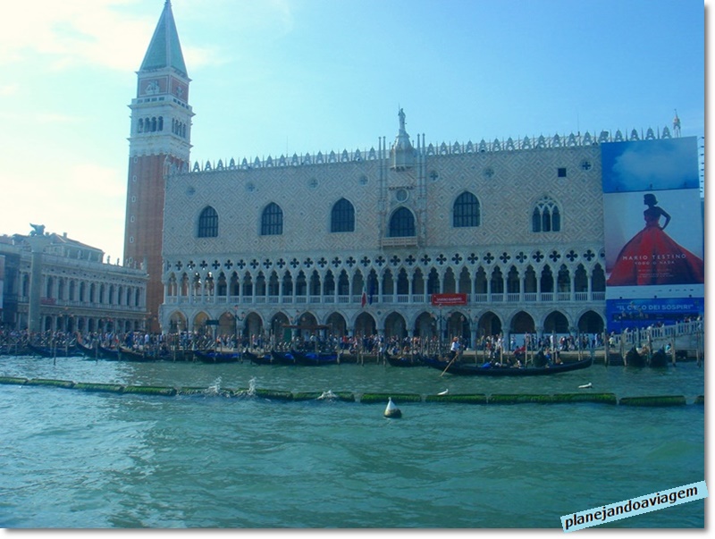Veneza - Piazza San Marco vista do vaporetto